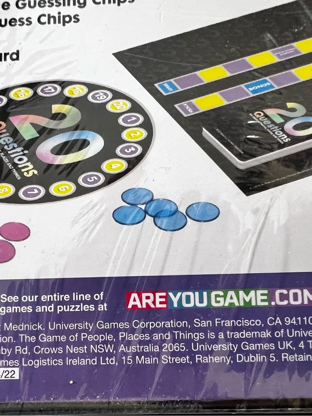 UNIVERSITY GAMES. “20 QUESTIONS” THE GAME OF PEOPLE, PLACES & THINGS
